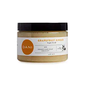 Pure & Gentle Exfoliating Sugar Scrub by DANI Naturals - Invigorating Grapefruit Ginger Scented Body Polish - Organic Cane Sugar & Natural Moisturizing Shea Butter - For Men & Women - 14 Ounces