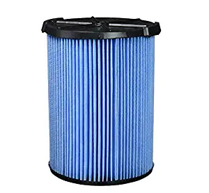 Surrgound Wet & Dry Filter（3-Layer Pleated Paper） Fit for Ridgid VF5000, 5-20 Gallon Vacuums, 1pk, Type 1(1pc), Blue