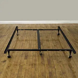 Modern Sleep Universal 7" Low Profile Adjustable Metal Bed Frame, Easy Assembly, Multiple Sizes