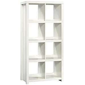 Sauder HomePlus Cube Bookcase, 8 Shelves, White