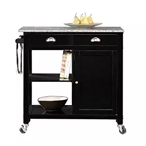 Better Homes and Gardens Black/Granite Kitchen Cart & Islands