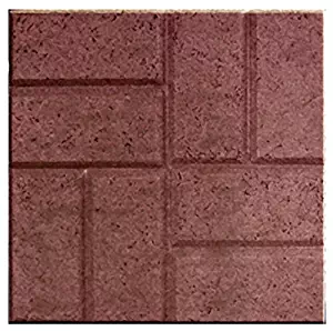 16" X 16" Brick Patio Pavers - Patios Walkways Dog Kennels - 12 pack - Red Brick