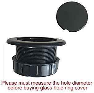 QIQIHOME Patio Table Umbrella Thicker Hole Ring Plug and Cap Set (Black)