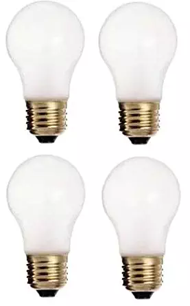 60 Watt, 570 Lumens A15 Frosted Ceiling Fan Bulbs -Multi-use Fans, appliances, Wall Lighting (4 Pack Frosted)