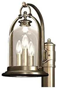 allen + roth North Haven 14.75-in H Bronze Post Lantern