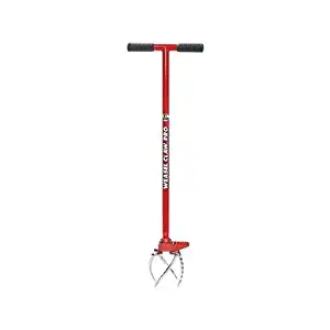 Garden Weasel Claw Pro 38 in. Steel T-Handle Cultivator Red Metal