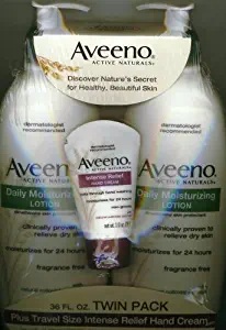 Aveeno Daily Moisturizing Lotion & Hand Cream (Twin Pak)