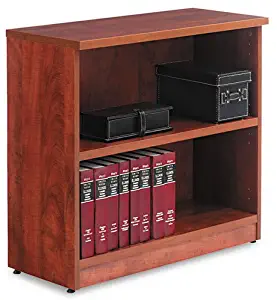 Alera VA633032MC Valencia Bookcase, 2-Shelf, 31-3/4 x 14 x 29-1/2, Med.Cherry