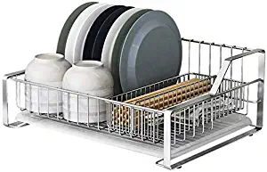 Flower Pot Rack 304 Stainless Steel Kitchen Drainer, Drip Tray Holder for Kitchen Counter Kitchen Storage Shelf Shelf for Dry Trays 1 Layer with Drip Tray for Water Dish (Size: A),Size:A ( Size : B )