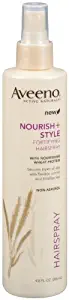 Aveeno Nourish + Style, Fortifying Hairspray, 0.654-Pound (Pack of 2)