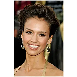 Jessica Alba on Red Carpet with Hair Up Smiling Big 8 x 10 Photo