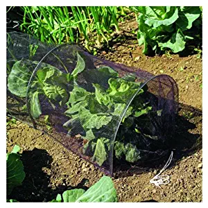 Gardman 7682 Netting Grow Tunnel, Black Polyethylene, 10' Long x 18" High