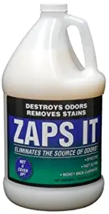 Zaps It Professional Concentrate Natural Pet Odor Eliminator (1 Gallon Makes 32 gallons of cleaning solution!) Remove stains & odor out of hard & soft surfaces plus outdoor potty areas (Bio-Enzymatic)