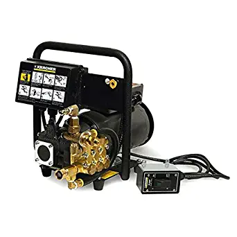 Karcher HD 2.0/14 ED + Wall-Mounted Electric-Powered Cold Water Pressure Washer, 2.0 GPM, 1,400 psi, Black/Gold