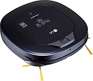 LG HOM-BOT Wi-Fi Enabled Robotic Vacuum, with 7 Smart Cleaning Modes, for Carpets, Hardwood and Tile, CR3465BB, Ocean Black