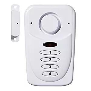 SABRE Wireless Elite Home and Commercial Door Security Alarm with LOUD 120 dB Siren and Exit Entry Delays - DIY EASY to Install