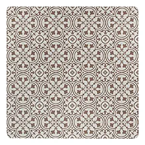 Vinyl Floor Mat, Durable, Soft and Easy to Clean, Ideal for Highchair Floor Mat, Mudroom Mat or Play Mat. Freestyle, Brick Deco Pattern (4 ft x 4 ft)