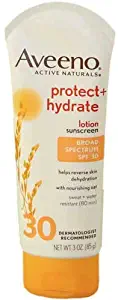 Aveeno Protect and Hydrate SPF 30 Sunscreen Lotion, 3 Ounce - 12 per case.
