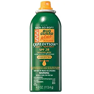 Avon Skin So Soft Plus IR3535 Expedition Unscented Bug Spray SPF 28 Green Can Sports Camping