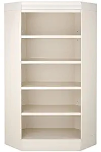 Home Decorators Collection Louis Philippe Modular Corner Bookcase, 73" Hx50 Wx20 D, Polar White