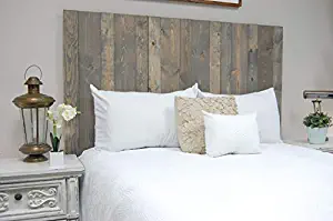 Coastal Gray Headboard California King Size Stain, Hanger Style, Handcrafted. Mounts on Wall. Easy Installation