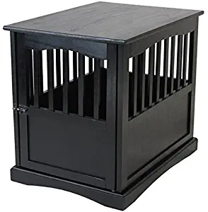 Casual Home Solid Wood Pet Crate End Table