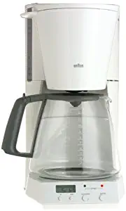 Braun KF180-WH FlavorSelect 12-Cup Coffeemaker, White