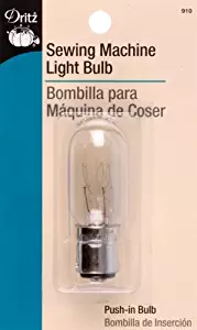 Dritz 910 Sewing Machine Incandescent Light Bulb, Push-In