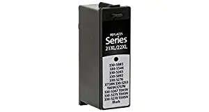 Inksters Remanufactured Ink Cartridge Replacement for Dell 22XL Black 330-5885/330-5546/330-5265/330-5892