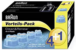 BRAUN 5 Piece CCR4 Plus 1 Clean & Renew Cleaning Cartridge, 5.74 Ounce