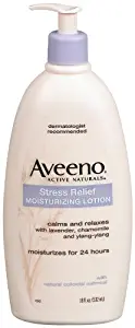 Aveeno Body Moisture Stress Relief Moisturizing Lotion, 18 Ounce