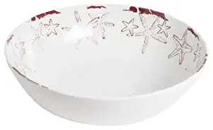 Galleyware Classic White Raised Starfish Serving Bowl