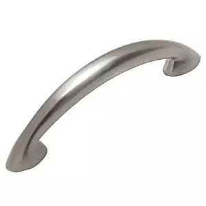 10 Pack - Cosmas 323-64SN Satin Nickel Modern Cabinet Hardware Arch Handle Pull - 2-1/2" Inch (64mm) Hole Centers