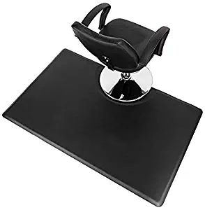 Mefeir 3' x 5' - 5/8'' Thick Salon Anti Fatigue Mat for Hair Stylist, Rectangle Comfort Barber Shop Beauty Floor Mats Under Styling Chair