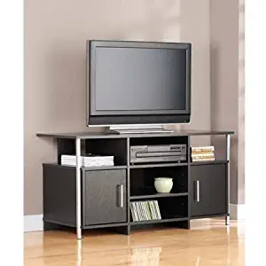 BLOSSOMZ Mainstays TV Stand for Flat Screen TVs up to 42", Black