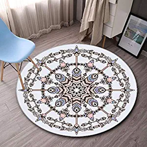 Carpet Fashion Nordic Style Round Carpets for Living Room Computer Chair Area Rug Child Play Tent Floor Mat Cloakroom Rugs and Carpet