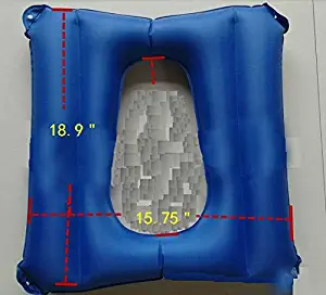 Inflatable Cushions, Elderly Cushion Anti-Bedsore, Breathable and Comfort Cushion for Wheel Chair Patients Ease Soreness, Hip Support, Leg Support， Back Support,Relieve Pressure （Blue）