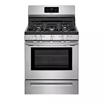 Frigidaire FFGF3056TS 30 Inch Freestanding Gas Range with 5 Sealed Burner Cooktop, 5 cu. ft. Primary Oven Capacity, in Stainless Steel