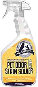 Lulu's Professional Strength Hypoallergenic Pet Stain Remover & Urine Odor Eliminator Spray for Dogs & Cats w/Natural Bio-Enzymes - Spot Carpet Cleaner (32oz)