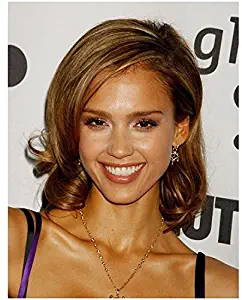 Jessica Alba Smiling Big on Red Carpet Close Up Head Shot 8 x 10 Photo