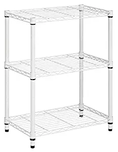 Honey-Can-Do SHF-01904 3-Tier Shelving unit-250 lbs, 3-Tier, White