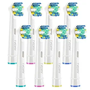 Replacement Toothbrush Heads Compatible with Braun Oral-B Floss Action Electric Toothbrush 8 Count, Gift Package