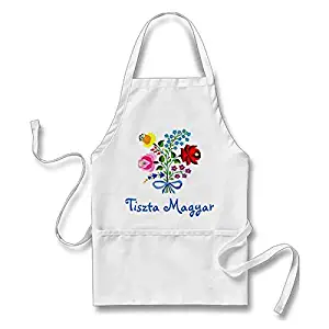 Custom it for you Funny Tiszta Magyar - Perfect Hungarian Apron Apron White, One Size Fits Most