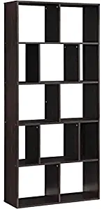 Mainstay` 12-Shelf Home Cube Bookcases in Brown Finish