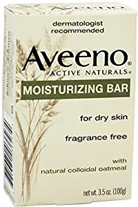 AVEENO Naturals Moisturizing Bar for Dry Skin 3.50 oz (Pack of 9)