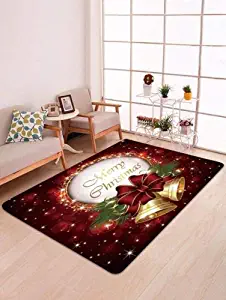 Carpet Christmas Santa Claus Anti-Slip Kitchen Room Floor Mat Decor Carpet Rug New UK