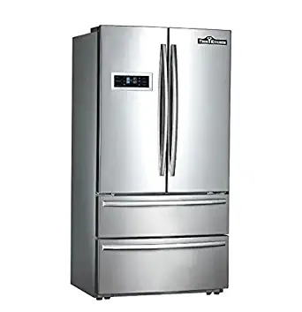 Thor Kitchen Thorkitchen HRF3601F Cabinet Depth French Door Refrigerator, Ice Maker, 36", Stainless Steel