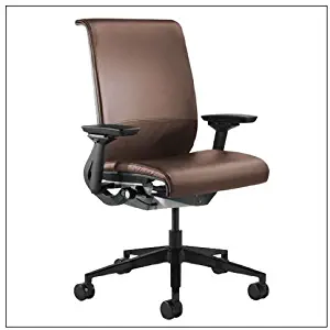 Steelcase Think Chair(R) - Leather, color = Mahogany