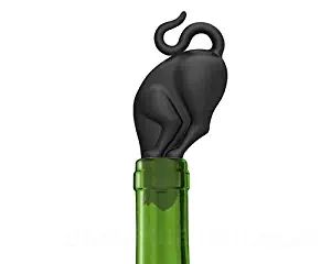 Fred & Friends Stop Kitty Black Cat Butt Wine Bottle Stopper Preserve Funny Gift