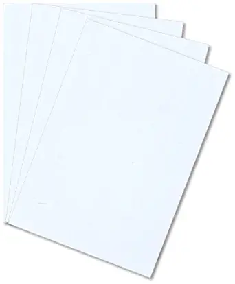 White Polystyrene 12" X 24" X .030" Plastic Sheet Styrene Pack of 4